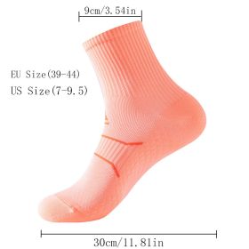 For Men Compression Running Hiking Socks Crew Athletic Anti Blister Cushioned Anti-odor And Breathable For Running Hiking Cycling Fitness