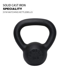 5lb×1piece Powder Coated Cast Iron Kettlebell for Men and Women's Gym, Same Family Kettlebell