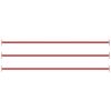 Turning Bars 3 pcs 49.2" Steel Red