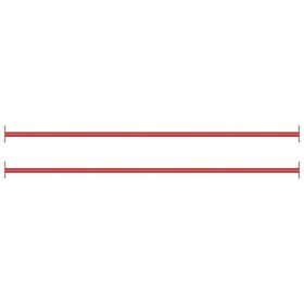 Turning Bars 2 pcs 49.2" Steel Red