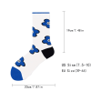 Colorful Compression Running Socks For Men Crew Athletic Hiking Wicking Anti Blister Cushioned Anti-odor And Breathable For Running Hiking Cycling Fit