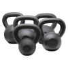 35lb×1piece Powder Coated Cast Iron Kettlebell for Men and Women's Gym, Same Family Kettlebell
