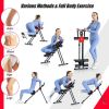 Foldable Adjustable Core Abdominal Trainer with 3 Adjustable Resistance and LCD Displa