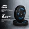 Hex Bar Weights Set Trap Bar Olympic Bumper 45lb Weight Plates Set for Deadlift Weightlifting Bodybuilding - 2 Inch Hexagon Trap Bar with Weights for