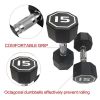 15LB×2 pieces per package apollo Dumbbell for both commercial and home usage High-end Coated Octagon Dumbbell