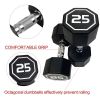 25LB×2 pieces per package apollo Dumbbell for both commercial and home usage High-end Coated Octagon Dumbbell