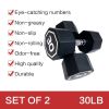 30LB×2 pieces per package apollo Dumbbell for both commercial and home usage High-end Coated Octagon Dumbbell