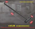 15LB -one piece Fitness steel hammer suitable for use in the gym and at home