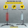 VEVOR Heavy Bag Stand Free Standing Punching Punch Bracket Station Boxing Stand Height Adjustable Folding Boxing Bag Stand for Home Fitness (Heavy Bag