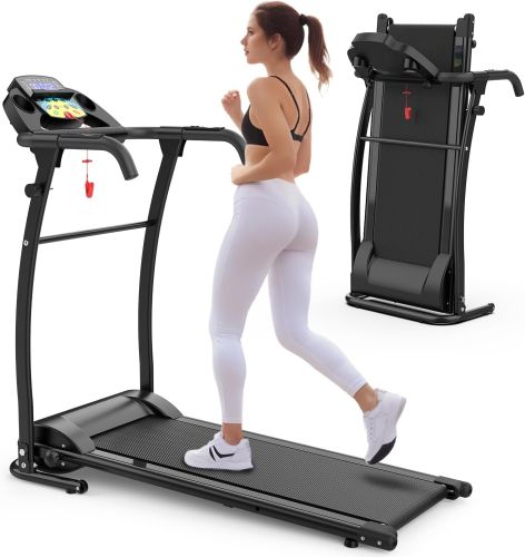 Walking Pad With Handle Bar, Foldable Treadmill 2.5HP Treadmill Under Desk 300 Lbs Capacity 2-in-1 Walking Treadmill Pad With Remote Controller F