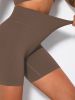Yoga Shorts Ribbed Seamless Workout High Waist Athletic Leggings Suitable For Yoga Fitness