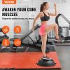 VEVOR Half Exercise Ball Trainer, 26 inch Balance Ball Trainer, 1500lbs Capacity Stability Ball, Yoga Ball with Resistance Bands & Foot Pump