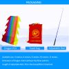 3 Meters (9.8 FT) Golden Scale Silk Dragon POI Outdoor Flinging Wind Spinners & Fitness Dragon Dance Wu Long 3D dragon Ribbon Streamer with Fiberglass
